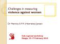 Challenges in measuring  violence against women PowerPoint PPT Presentation