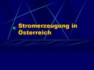 Stromerzeugung in 
