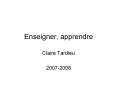 Enseigner, apprendre PowerPoint PPT Presentation