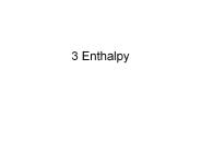 3 Enthalpy
