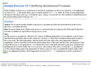 Sample Exercise 19.1 Identifying Spontaneous Processes