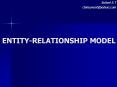 ENTITY-RELATIONSHIP MODEL PowerPoint PPT Presentation