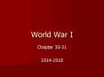 World War I PowerPoint PPT Presentation