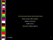 Environmental Health and Bottled Water
