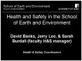 Fire Safety in the School of Earth and Environment PowerPoint PPT Presentation