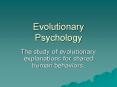 Evolutionary Psychology PowerPoint PPT Presentation