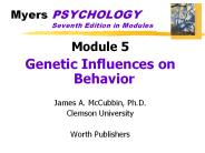 Myers PSYCHOLOGY  Seventh Edition in Modules