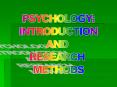 PSYCHOLOGY: PowerPoint PPT Presentation