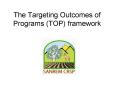 The Targeting Outcomes of Programs (TOP) framework PowerPoint PPT Presentation