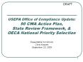 USEPA Office of Compliance Update: 90 CWA Action Plan, State Review Framework, PowerPoint PPT Presentation