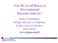 Can We Avoid Biases in Environmental Decision Analysis ? PowerPoint PPT Presentation