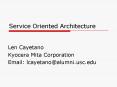 Service Oriented Architecture PowerPoint PPT Presentation
