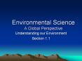 Environmental Science A Global Perspective PowerPoint PPT Presentation
