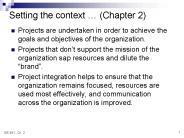 Setting the context 