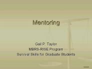 Mentoring