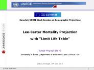 Eurostat/UNECE Work Session on Demographic Projections