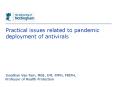 Practical issues related to pandemic deployment of antivirals PowerPoint PPT Presentation