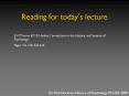 Reading for today PowerPoint PPT Presentation