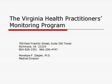 The Virginia Health Practitioners