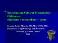 Investigating Clinical Bronchiolitis Obliterans:  clinicians   researchers = team PowerPoint PPT Presentation