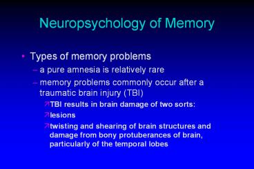 Neuropsychology%20of%20Memory