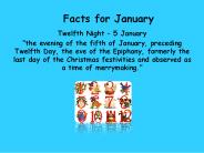 Facts for January