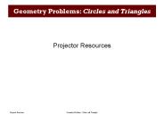 Geometry Problems: Circles and Triangles