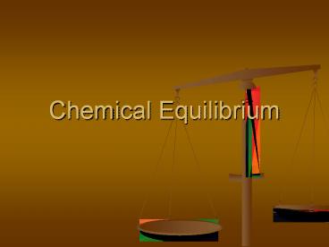 Chemical Equilibrium