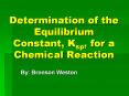 Determination%20of%20the%20Equilibrium%20Constant,%20Ksp,%20for%20a%20Chemical%20Reaction PowerPoint PPT Presentation