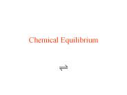 Chemical Equilibrium