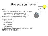 Project: sun tracker