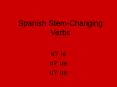 Spanish Stem-Changing Verbs PowerPoint PPT Presentation