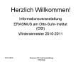 Herzlich Willkommen! PowerPoint PPT Presentation