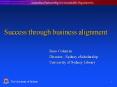 Success through business alignment PowerPoint PPT Presentation