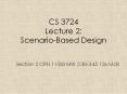 CS 3724 Lecture 2: Scenario-Based Design PowerPoint PPT Presentation