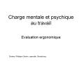 Charge mentale et psychique au travail PowerPoint PPT Presentation