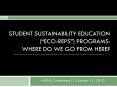 Student Sustainability Education ( PowerPoint PPT Presentation