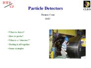 Particle Detectors