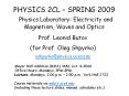 PHYSICS 2CL  PowerPoint PPT Presentation