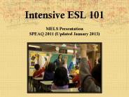 Intensive ESL 101