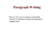 Paragraph Writing