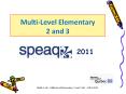 Multi-Level Elementary 2 and 3 PowerPoint PPT Presentation