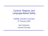 Cyclone, Regions, and Language-Based Safety