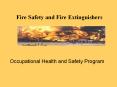 Fire Safety and Fire Extinguishers PowerPoint PPT Presentation