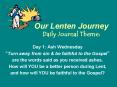 Our Lenten Journey Daily Journal Theme: PowerPoint PPT Presentation