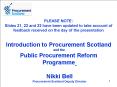 Introduction to Procurement Scotland PowerPoint PPT Presentation