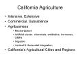California Agriculture PowerPoint PPT Presentation