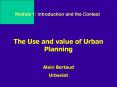 The Use and value of Urban Planning PowerPoint PPT Presentation