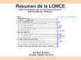 Resumen de la LOMCE Informaci PowerPoint PPT Presentation