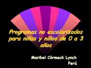 Programas no escolarizados para ni